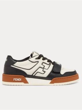 Fendi Match Leather Sneakers